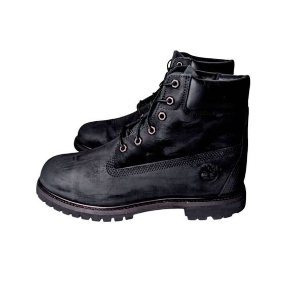 TIMBERLAND 6 Inch Premium Waterproof Boot In Black Size 10M - Picture 3 of 7